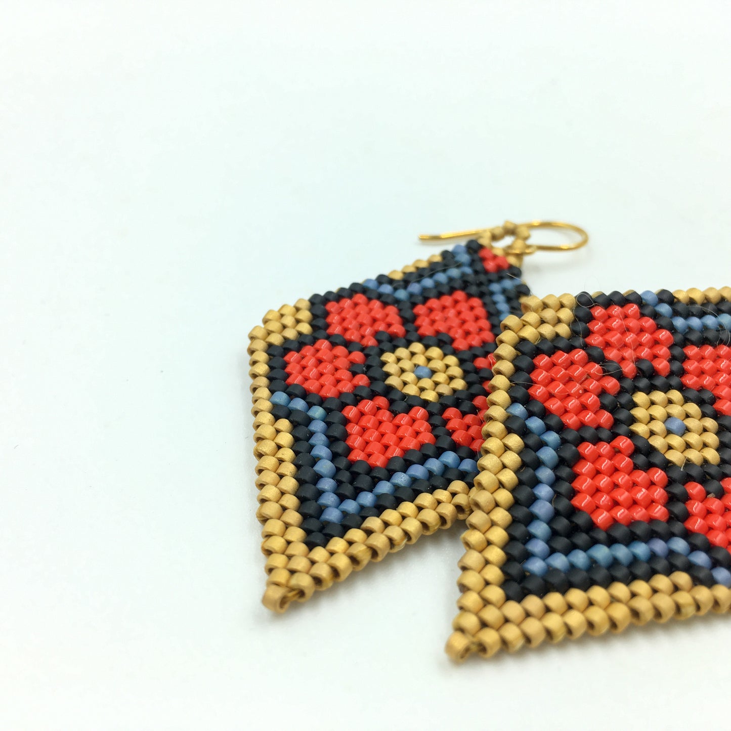 Poinsettia Earrings